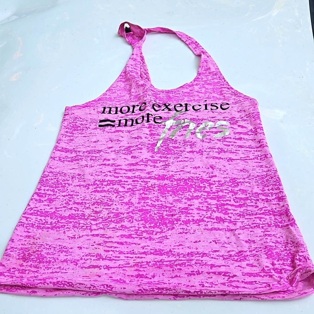 Material Girl Purple Exercise Racerback Tank 3/10$